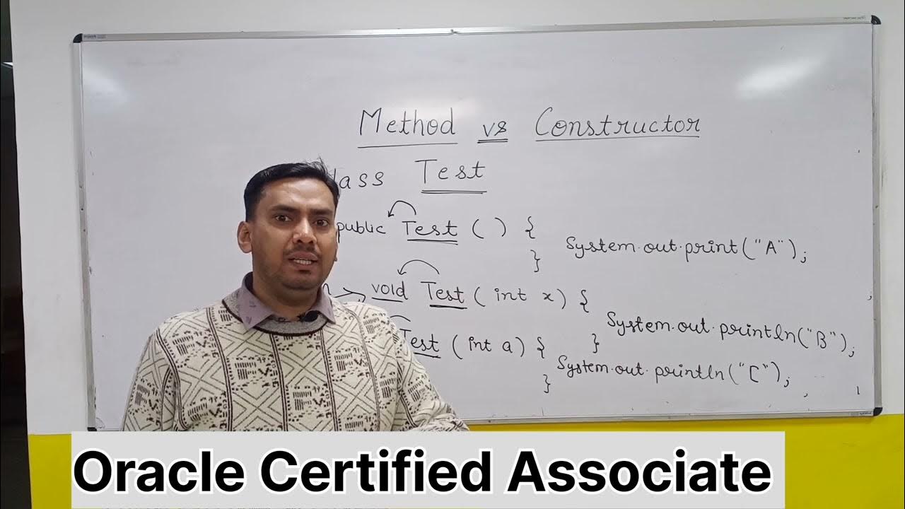  method vs constructor understanding the differences in java youtube