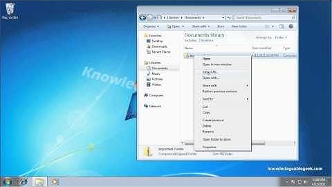 How to Unzip a File or Folder in Windows 7