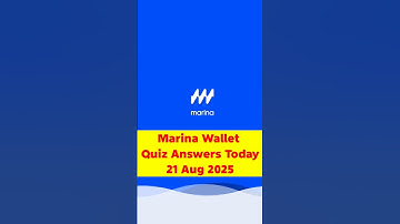 Marina Protocol Quiz Answer - 21 Aug 2025 | Marina Protocol Today Answer | Free Crypto 2025 #Shorts