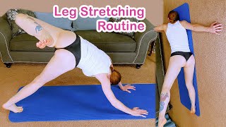 Relaxing Leg stretching Routine Warming Up Flow Yoga