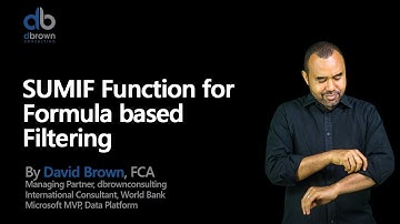The Journey to DAX 3 of 8 SUMIF Function for Formula based Filtering