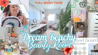 I DESIGNED MY DREAM BEACHY BEAUTY ROOM! FULL TOUR WITH NEW UPGRADES! + Dress TryOn with Cupshe