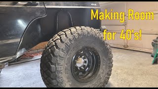 Making Room for 40's! Rear Quarter Panel Rebuild Cherokee XJ One Ton Swap