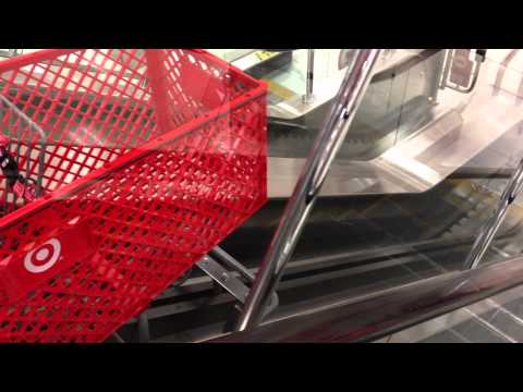 Shopping cart escalator