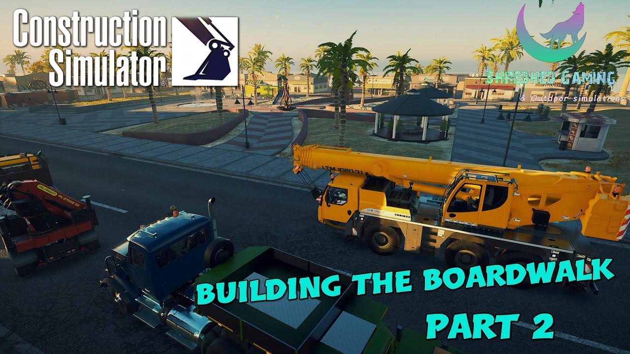 Building the boardwalk part 2 Construction Simulator PS5 YouTube
