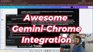 Tab share with Gemini in Chrome