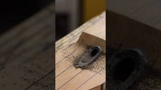 Making a custom Truss Rod access plug out of Bog Oak | Did I over engineer this? #guitarbuilder