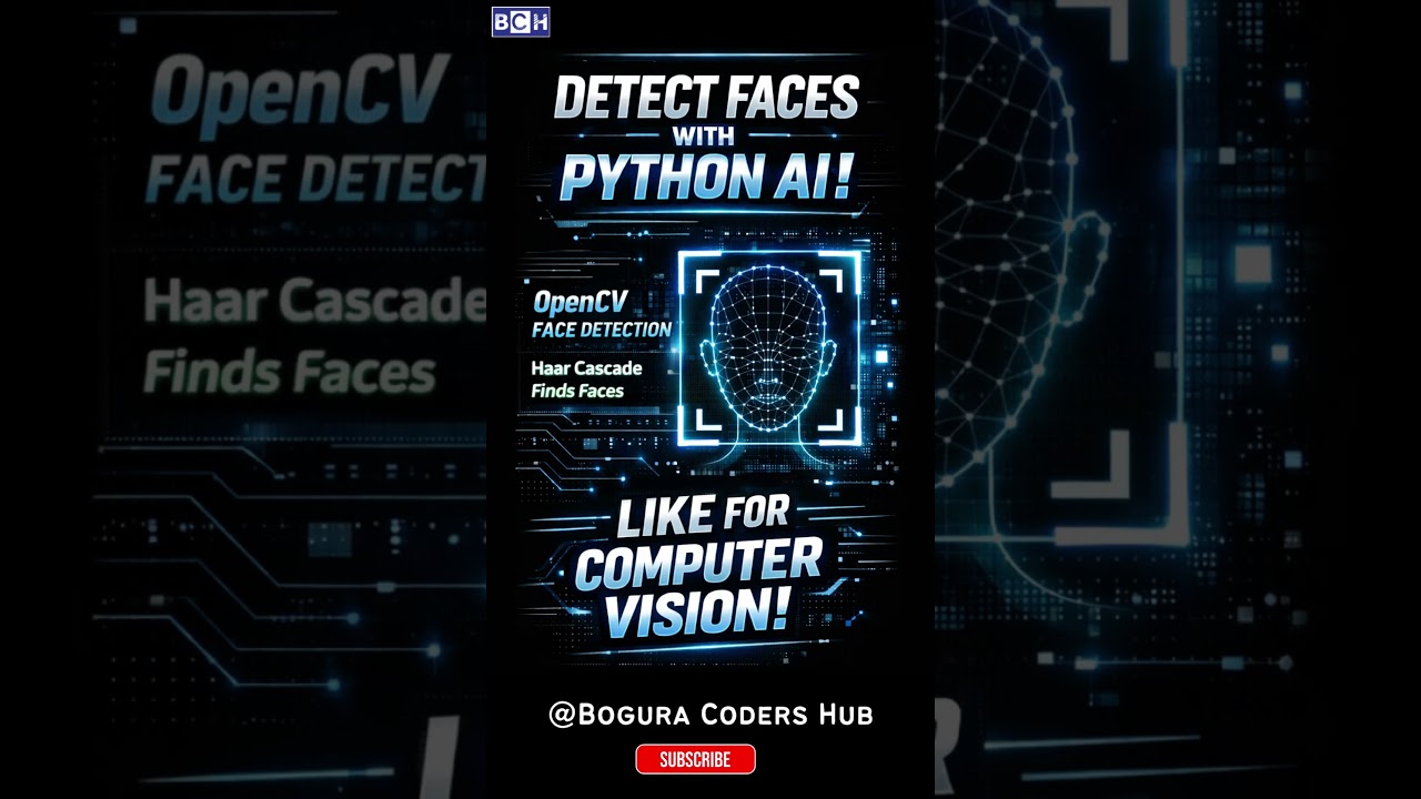 Face Detection with Python 🤖 | OpenCV AI in Seconds! | Python Face Detection 🔥 OpenCV AI Explained!
