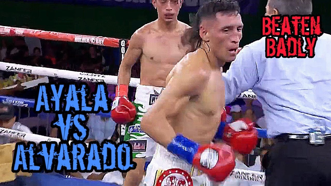 Felix Alvarado Beaten Badly - ANGEL AYALA vs FELIX ALVARADO Highlights