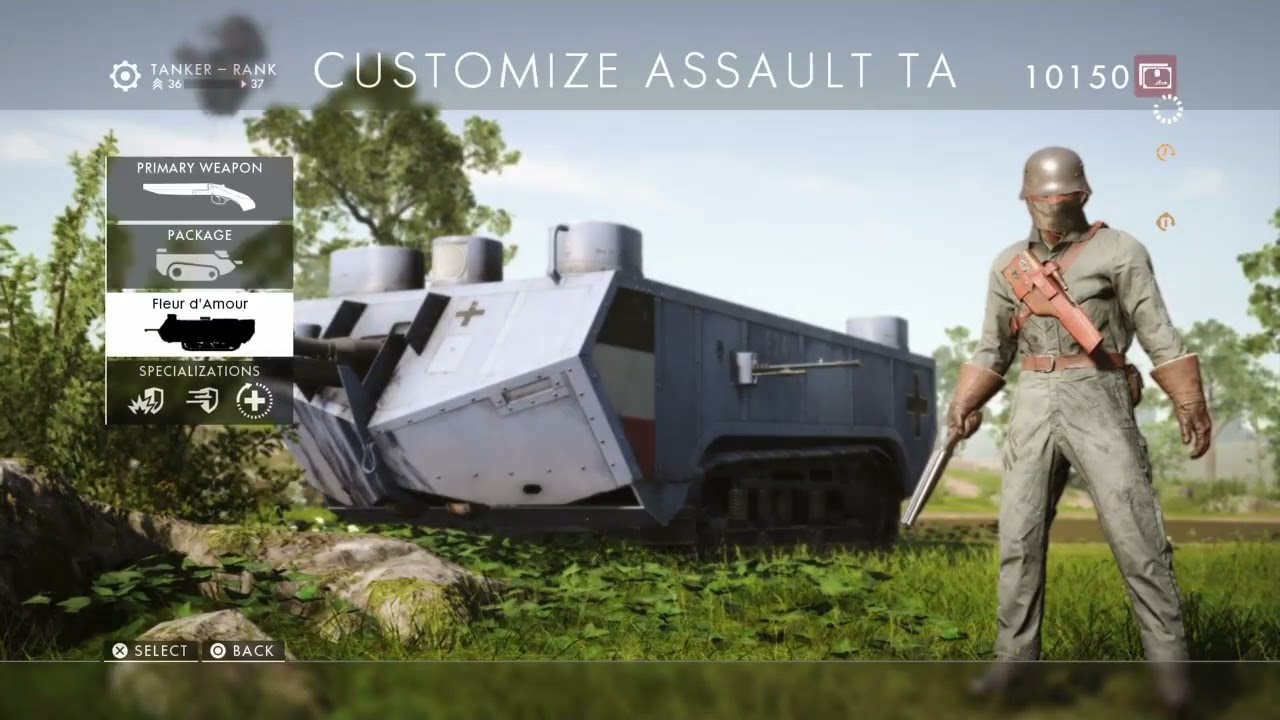 Battlefield 1 st chamond assault tank gameplay