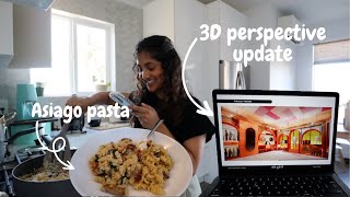 Realistic 48hrs with an interior design student  Burnout, cooking, graduating, moving out!