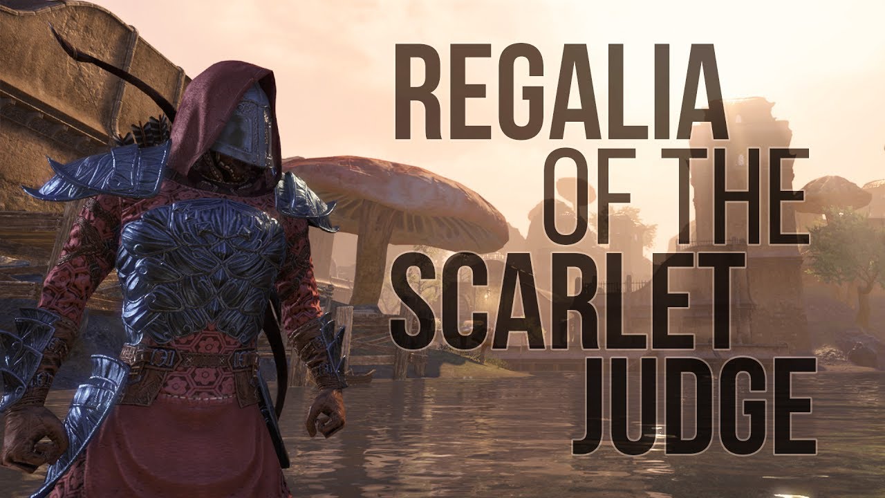 Eso Morrowind The Regalia Of The Scarlet Judge Costume Sir Socks S Ball Of Yarn Youtube