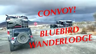 Bluebird Wanderlodge LXi & LX Convoy  Quartzsite Q15 Rally thru Wickenburg AZ