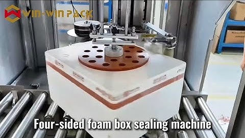 WIN-WIN PACK Four-Sided Foam Box Sealing Machine | Tape Sealing for Foam Boxes | Carton Sealer