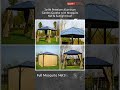 Premium Garden Gazebo Backyard Transformation 🏡Outdoor Living Upgrade #gazebo #gazebos #shorts