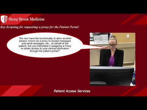 How to Sign Up Patients and Proxies to the Stony Brook Patient Portal.