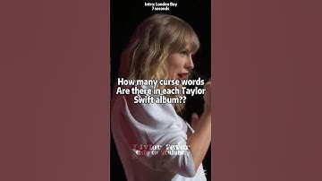How many curse words are there in each Taylor Swift album? #taylorswift