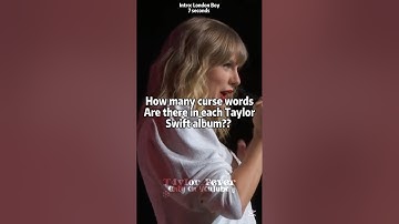 How many curse words are there in each Taylor Swift album? #taylorswift