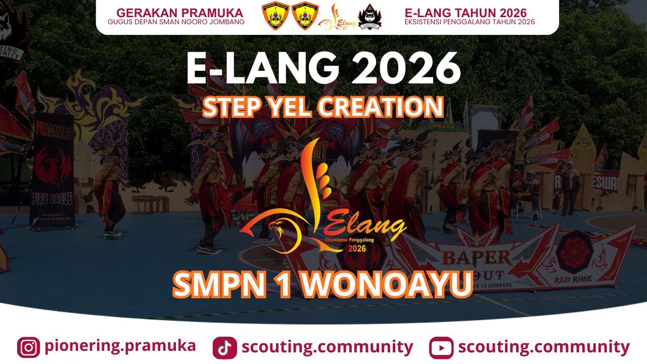 KREASI YEL PRAMUKA PRAMUJIWO SCOUT PRAMUKA SMPN 1 WONOAYU | EKSISTENSI PENGGALANG 2026