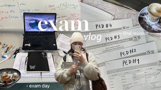 EXAM VLOG  final revision, study hermit mode & exam day