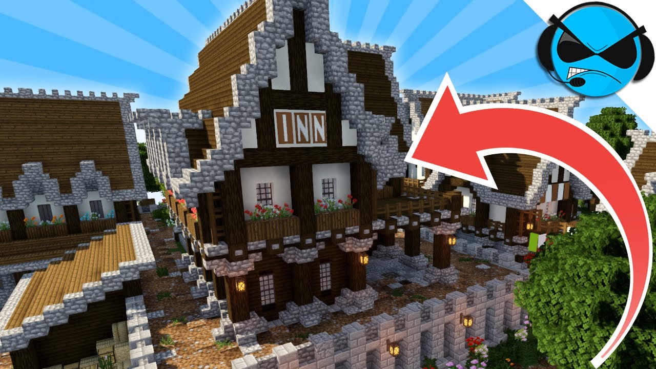 How To Build A Medieval Tavern Inn Minecraft Tutorial Minecraft