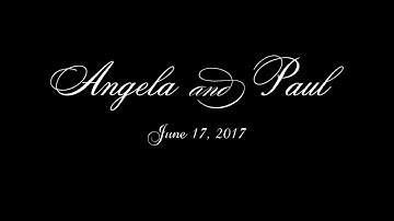 Fancy script custom animated digital gobo for projectors classy elegant wedding DJ