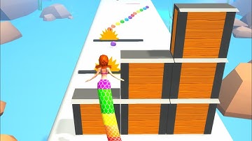 Mermaid Rush 3D - All Levels Gameplay Android, iOS