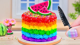 Best Rainbow Cake Compilation 🌈 Easy Miniature Cake Decorating Ideas 🎂 How To Make Cake Petite Baker