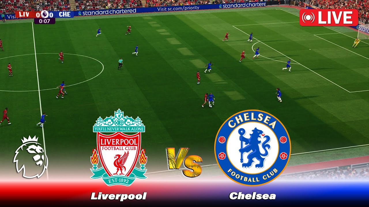 🔴LIVE : LIVERPOOL vs CHELSEA - Premier League 24/25 | Full Match Live Stream | PES Game Simulation