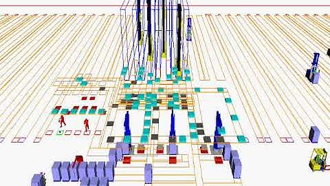 Robotic layer picking, rainbow pallets