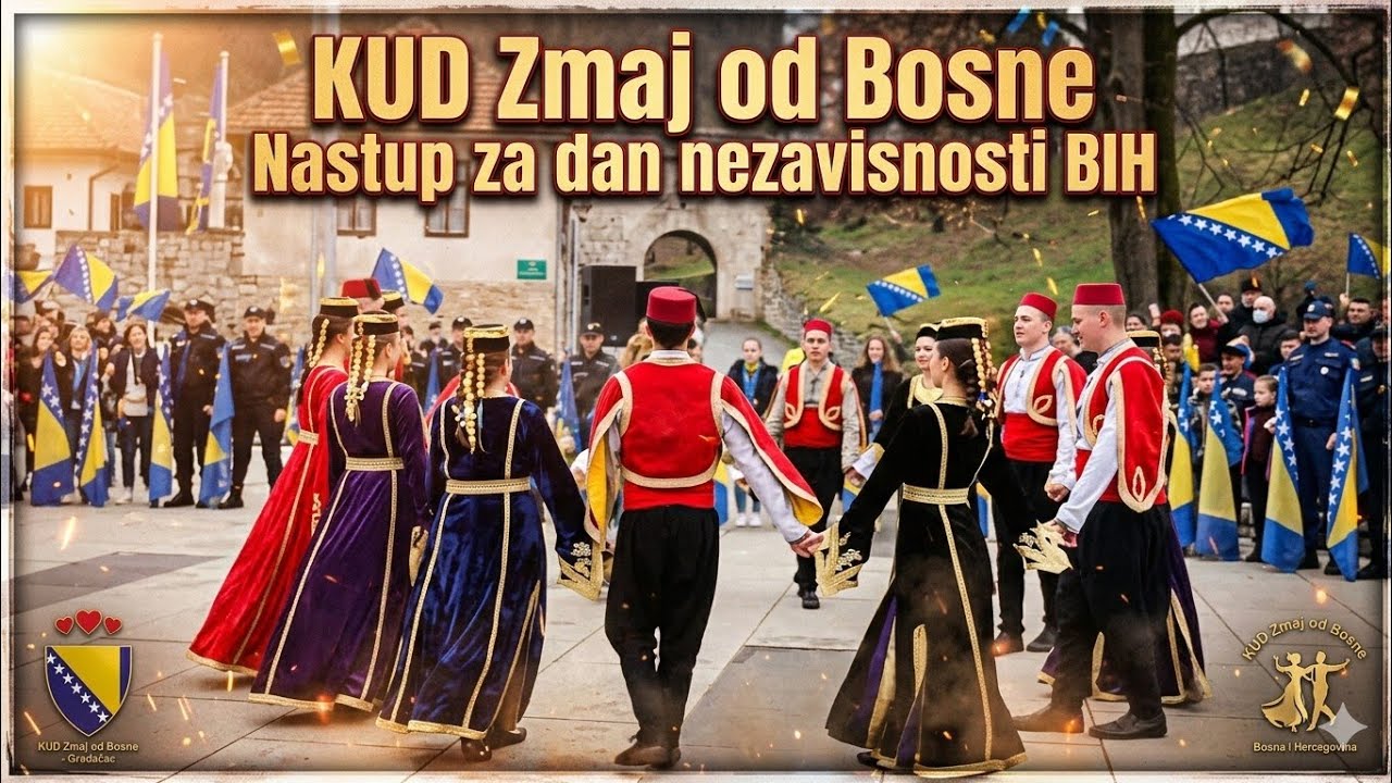 Grad Gradacac - KUD Zmaj od Bosne - Nastup za dan nezavisnosti BIH