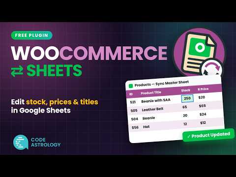 Sync Master Sheet: Sync WooCommerce Products with Google Sheets (Free Plugin)