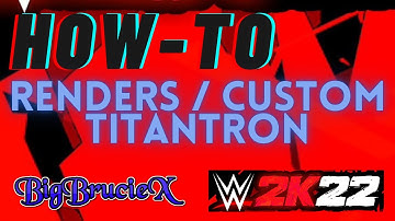 WWE 2k22 How-To Renders and CAW Titantron (Easy Way)