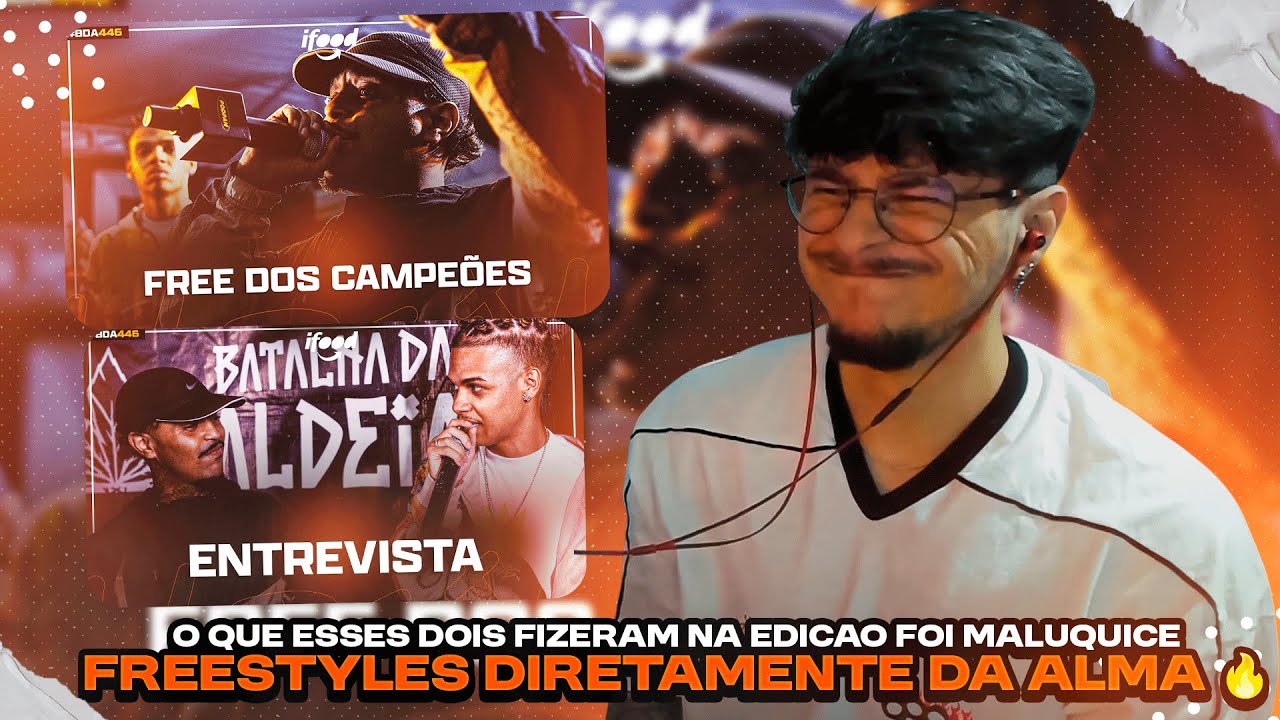 ALAN REAGE A FREESTYLE DOS CAMPEÕES | BDA 446 (EDIÇÃO DE DUPLAS) + ENTREVISTA DOS CAMPEÕES | REACT