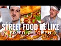 Small FRIED CHICKEN waffle sandwich🍔FULL BACKSTAGE is on our channel|STREET food be like| CHEFKOUDY