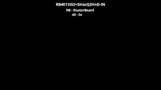 Decoding a MikroTik RouterBoard model number #mikrotik #router #rb4011