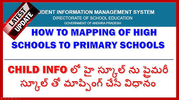 MAPPING OF HIGH SCHOOLS TO PRIMARY SCHOOLS