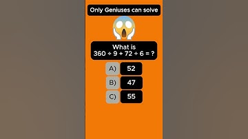Math quiz for Geniuses people #quickmindtest #mathquiz #mathtest #riddles #mathematics #math #maths