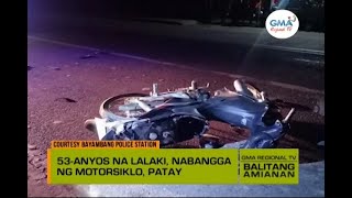 Balitang Amianan: Magkahiwalay na Aksidente Balitang Amianan: Magkahiwalay na Aksidente