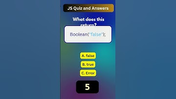 JS Quiz 7 of 1000 | JavaScript Quiz and Answers | Web Development Skills