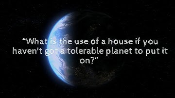 The Planet that We Need