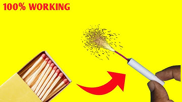 How To Make Diwali Crackers Using Matchstick - Bijli Bomb