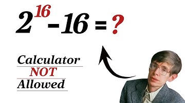 Calculator Not Allowed | How to evaluate?