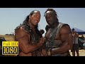 Dwayne Johnson vs Michael Clarke Duncan in the movie The Scorpion King (2002)