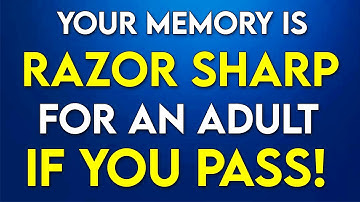 Your MEMORY Is RAZOR SHARP For An ADULT If You Answer 25 QUESTIONS!