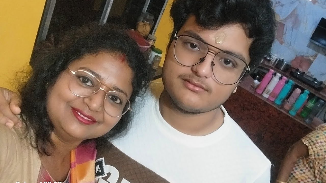 ছেলের জন্মদিনে সকালে আমার ঘরের পুজো.....