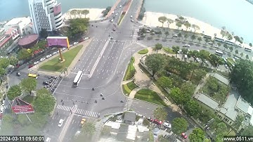 Camera nút giao thông tây Cầu Rồng Đà Nẵng 11-03-2024 05h07-13h14