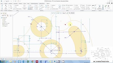 Practice # M-Q2A: Arc drawing and manipulation using PTC Creo Parametric