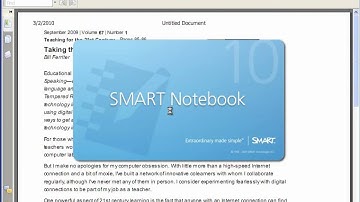 Print Capture in Smart Notebook