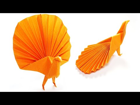 KAĞITTAN TAVUS KUŞU YAPIMI / Origami Tavus Kuşu Yapımı